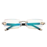 Diamond-cut reading glasses - Jessie's D Man
