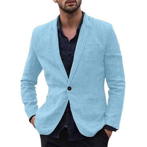Men's Cotton Thin Suits Blazers Jacket