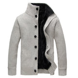 Men's Winter Warm Shirt Thick Sweater Jacket