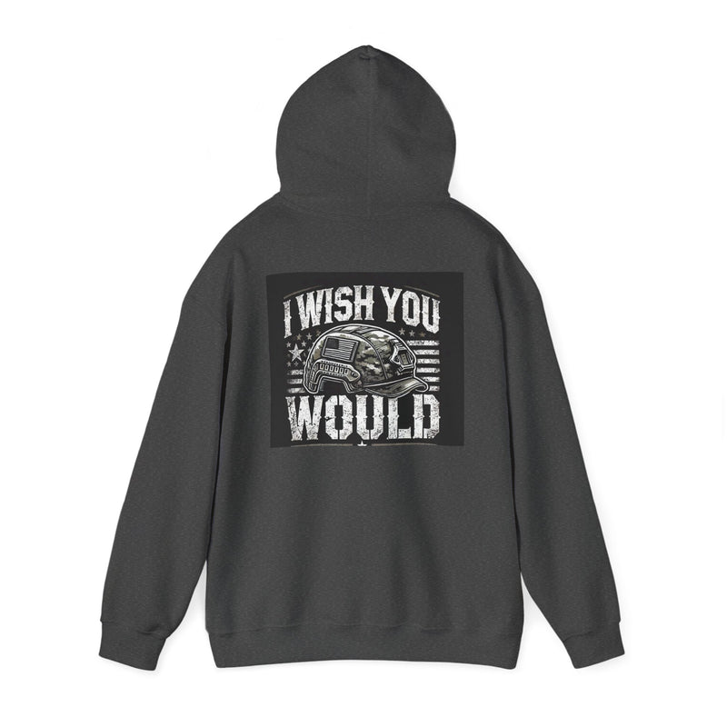 I Wish You Would Hoodie, Unisex Heavy Blend Sweatshirt, Casual Wear, Gift for Him/Her, Cozy Fashion, Soft Hooded Sweatshirt