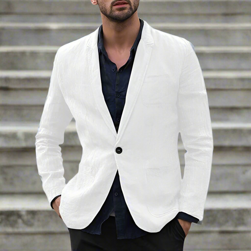 Men's Cotton Thin Suits Blazers Jacket