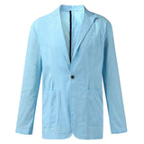 Men's Cotton Thin Suits Blazers Jacket