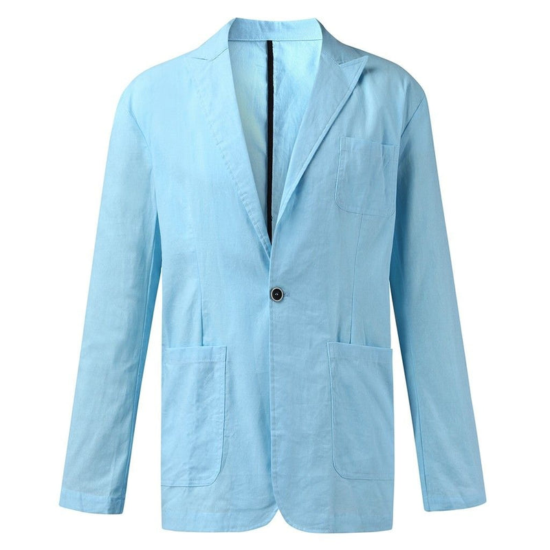 Men's Cotton Thin Suits Blazers Jacket