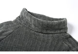 Chenille Turtleneck Cropped Sweater