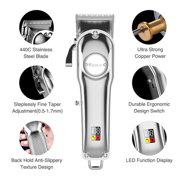 Waterproof Beard Trimmer Grooming Kit