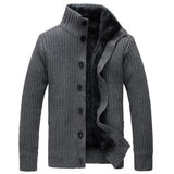 Men's Winter Warm Shirt Thick Sweater Jacket