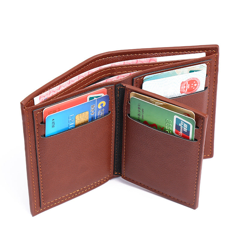 Large Capacity Business Style Short Wallet