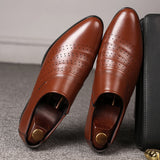 Casual Pointed Toe Leather Shoes
