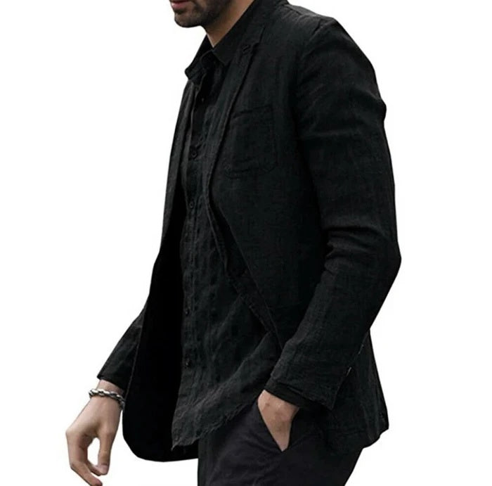 Men's Cotton Thin Suits Blazers Jacket