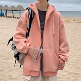 Men's Casual Zipper Hoodie Jacket Coat