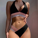Solid Color Color Matching Bikini