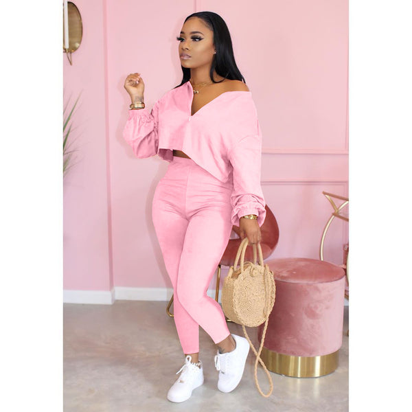 Two-piece Set Long Sleeve Trousers Suit