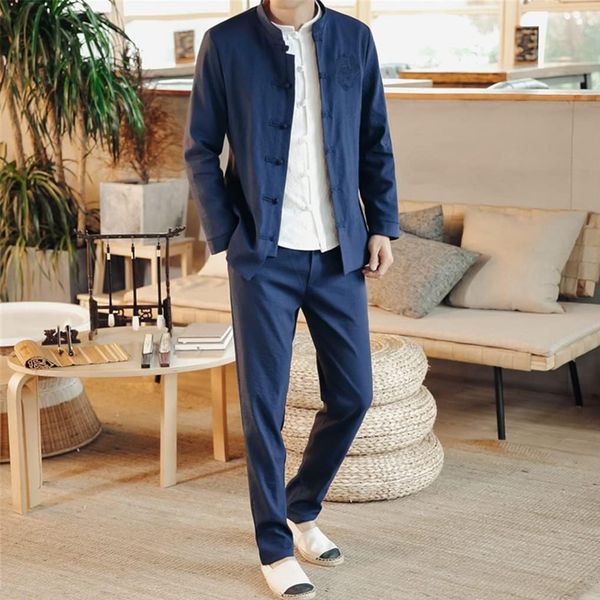 Spring Chinese Style Retro Ethnic Style Suit