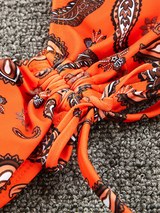 Women's Holiday Fashion Sexy Strapless Printed Bikini