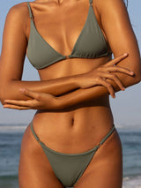 Simple solid color sexy bikini