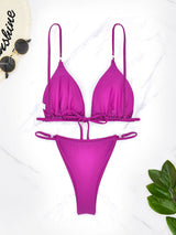 Simple solid color sexy bikini