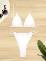 Simple solid color sexy bikini
