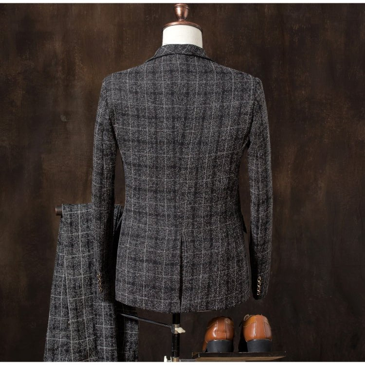 Men 3 Pieces Suit Set Men Wedding Suits Groom Tuxedos - Jessie's D Man